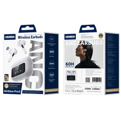 JELLICO vezeték nélküli fülhallgató AirBlue Pro 3 Fehér