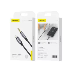 FONENG kábel BM31 Lightning - JACK 3.5MM 1M Fekete