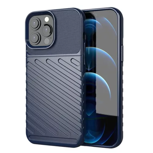 iPhone 13 Pro Max kék Thunder Case rugalmas és masszív tok