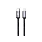 JELLICO kábel B27 USB-C - Lightning PD 30W 1M Fekete