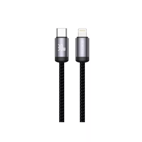 JELLICO kábel B27 USB-C - Lightning PD 30W 1M Fekete
