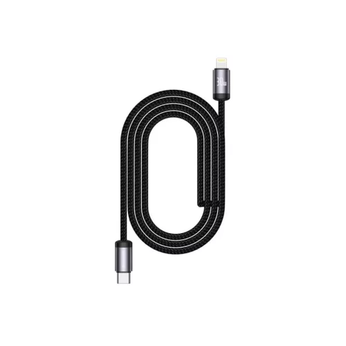 JELLICO kábel B27 USB-C - Lightning PD 30W 1M Fekete