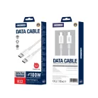 JELLICO kábel B22 USB-C - USB-C PD 100W 1M fehér