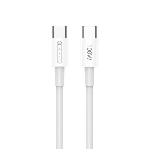 JELLICO kábel B22 USB-C - USB-C PD 100W 1M fehér