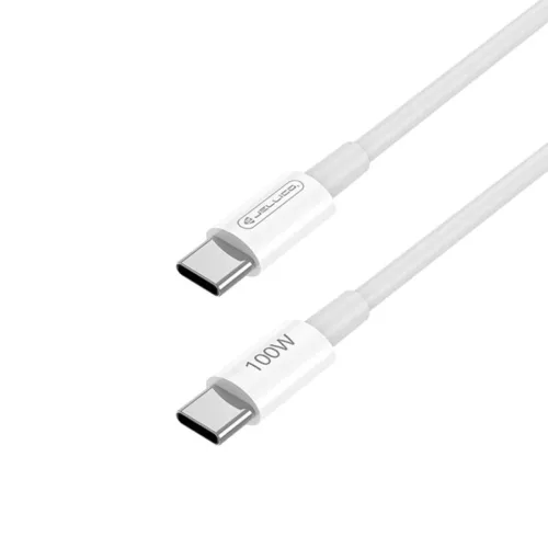 JELLICO kábel B22 USB-C - USB-C PD 100W 1M fehér