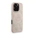 iPhone 16 Pro Pink Guess PU Leather 4G Colored Ring Strap MagSafe tok