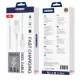 JELLICO kábel KDS-32 Lightning USB 3.1A 2M Fehér