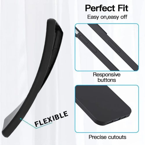 Matt hátlapi tok Huawei P30 Pro fekete tok