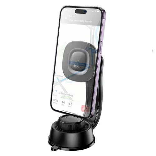 Autós telefontartó indukcióval Hoco 15W középkonzol HW31 fekete