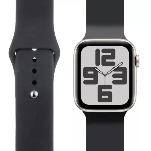 Apple Watch 38-41mm S-M Fekete OBAL:ME Szilikon Szíj