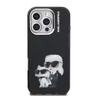 iPhone 16 Pro Fekete Karl Lagerfeld IML Aquarelle Karl és Choupette tok