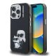 Apple iPhone 15 Pro Max fekete Karl Lagerfeld IML Aquarelle Karl és Choupette tok