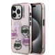 iPhone 15 Pro Max Karl Lagerfeld IML Multi K&CH Heads tok Pink