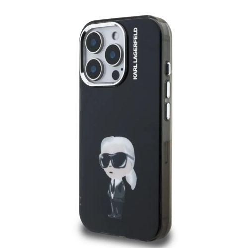 iPhone 15 Pro Max fekete Karl Lagerfeld IML Aquarelle Karl tok