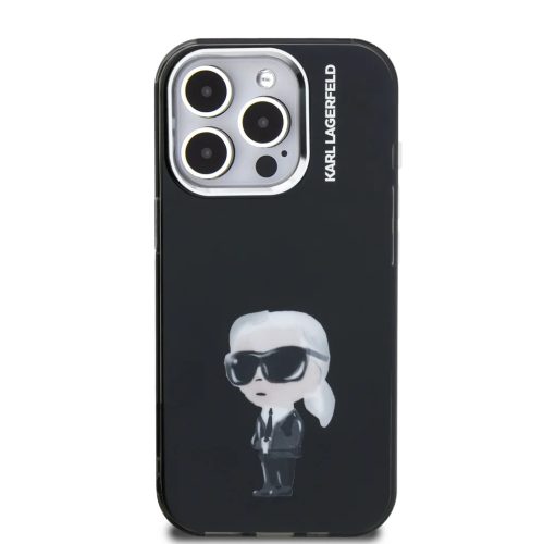 iPhone 15 Pro Max fekete Karl Lagerfeld IML Aquarelle Karl tok