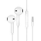 JELLICO vezetékes fülhallgató EP2A JACK 3.5MM mikrofonnal 1.2M Fehér