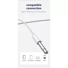 JELLICO vezetékes fülhallgató EP2A JACK 3.5MM mikrofonnal 1.2M Fehér