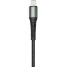 JELLICO B10 USB-C - Lightning PD 20W 1M Fekete Lightning USB kábel