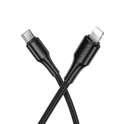 USB C - Lightning kábel Hoco PD 27W 1 m X120 fekete