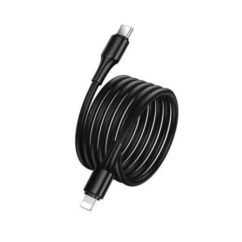 USB C - Lightning kábel Hoco PD 27W 1 m X120 fekete
