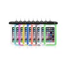 Vízálló táska mobiltelefonhoz műanyag záródással kék tok