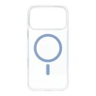 iPhone 17 Pro Max világoskék Drop Glue színes gyűrűs Mag Cover (teljes gyűrű) kompatibilis MagSafe tok