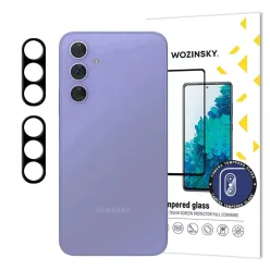   Fekete Wozinsky teljes kameravédő üveg Samsung Galaxy A17 / A17 5G-hez, 2 darabos szett, üvegfólia