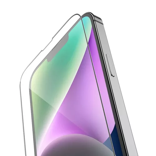 HOCO edzett üveg HD 5D Guardian shield (10 az 1-ben készlet) - iPhone 13 / 13 Pro / 14 / 16e /17e fekete üvegfólia (G14)