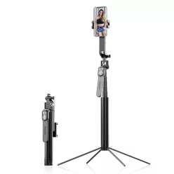   Wozinsky WST-360YS szelfibot tripod funkcióval és 360°-os AI automatikus arckövetéssel - Fekete