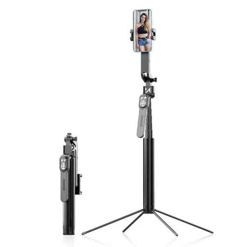 Wozinsky WST-360YS szelfibot tripod funkcióval és 360°-os AI automatikus arckövetéssel - Fekete