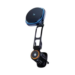   Wozinsky WCT5-6S2Y Car Holder with Qi/MagSafe 15W Inductive Charger for Air Vent - Black