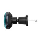 Wozinsky WCT5-Q6S2Y Autós tartó Qi/MagSafe 15W-os induktív töltővel szellőzőrácshoz ventilátorral - Fekete