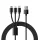 VEGER kábel 3 az 1-ben USB A - Villám / Type-C / Micro USB 2A 12W V303 1,2 m fekete