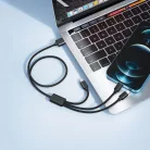 VEGER kábel 3 az 1-ben USB A - Villám / Type-C / Micro USB 2A 12W V303 1,2 m fekete