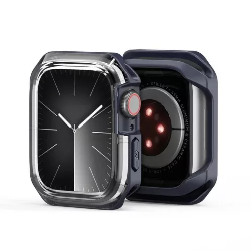 Apple Watch Series 10 42 mm átlátszó és éjféli DUX DUCIS tok TAMO
