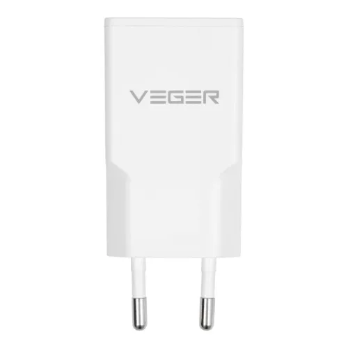 VEGER fali töltő USB A + USB C QC PD 30W 30W1A1C fehér
