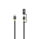 Tactical Fullánk Kábel USB-C/USB-C 1,5m Fekete