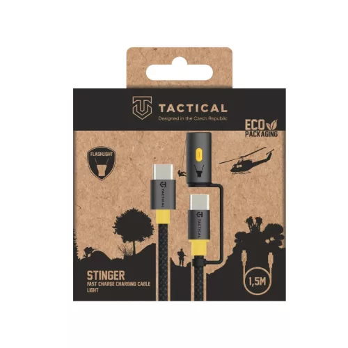 Tactical Fullánk Kábel USB-C/USB-C 1,5m Fekete