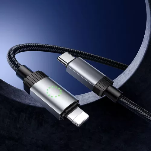USB C - Lightning kábel Hoco PD 27W 1 m X117 fekete
