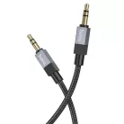 AUX Jack 3,5 mm (férfi) - Jack 3,5 mm (férfi) Hoco 1 m UPA32 fekete