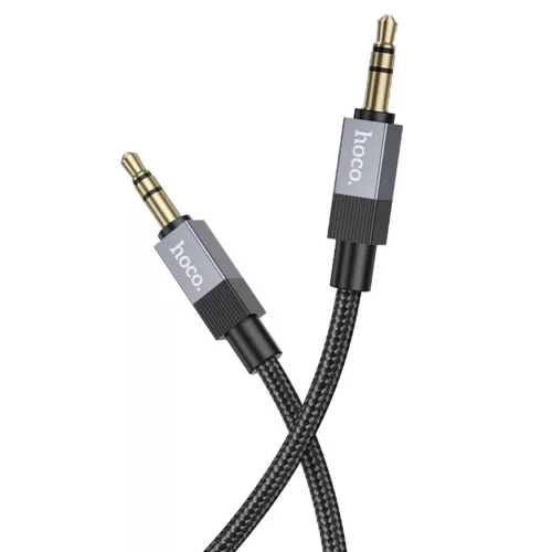 AUX Jack 3,5 mm (férfi) - Jack 3,5 mm (férfi) Hoco 1 m UPA32 fekete