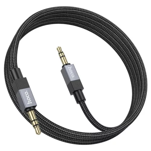 AUX Jack 3,5 mm (férfi) - Jack 3,5 mm (férfi) Hoco 1 m UPA32 fekete