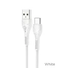 USB kábel A-tól USB-C-ig Hoco 1 m X37 fehér