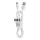 USB A - Type C 2.0 kábel C366 (csatlakozó hossza: 8 mm) 1 m fehér