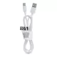 USB A - Type C 2.0 kábel C366 (csatlakozó hossza: 8 mm) 1 m fehér