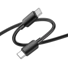 USB-C - USB-C kábel Hoco 3A 60W 1 m fekete