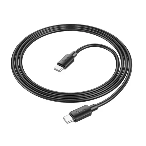 USB-C - USB-C kábel Hoco 3A 60W 1 m fekete