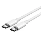 C típusú–C típusú gyorstöltésű 40 W-os HD23 1 m fehér kábel