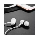 HOCO vezetékkel ellátott fülhallgató Jack 3,5 mm mikrofonnal M34 fehér