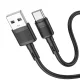 USB A - USB C Hoco 3A 1 m X83 fekete kábel